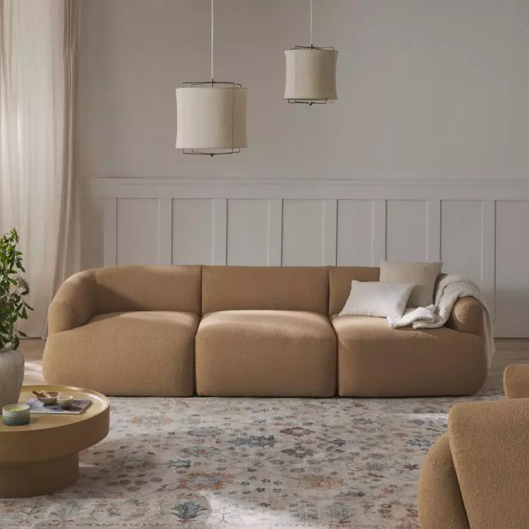Shades of brown are a good choice for lounge furniture