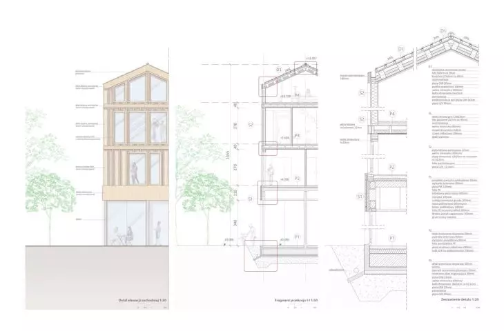 facade and construction detail