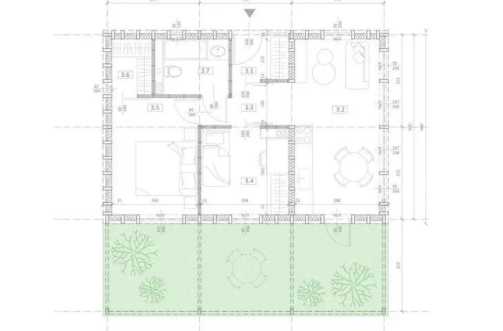 projection of apartment M3