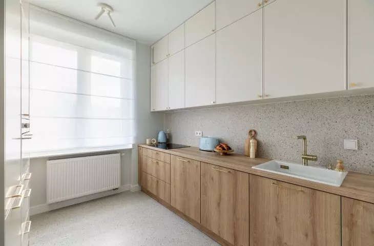 Beige and wood kitchen