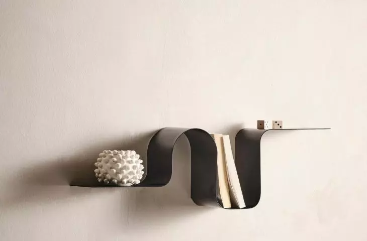 Metal shelves will fit perfectly in modern interiors