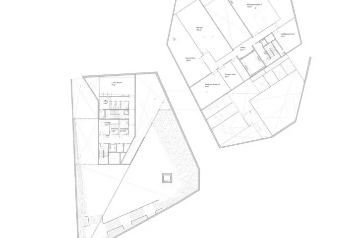 V&A Dundee (branch of the Victoria and Albert Museum in Dundee) - first floor plan 