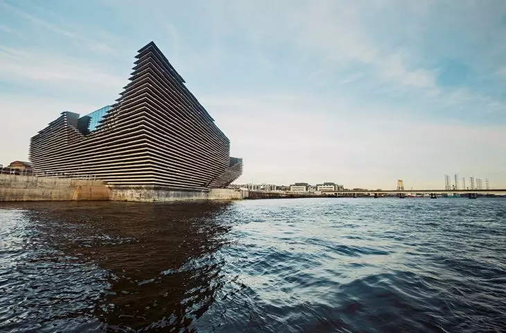 V&A Dundee (a branch of the Victoria and Albert Museum in Dundee) - the facility is located on the banks of the River Tay