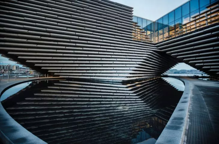 V&A Dundee (a branch of the Victoria and Albert Museum in Dundee) - each lump weighs more than four tons 