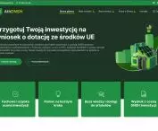 Strona aplikacji i panel logowania do konta