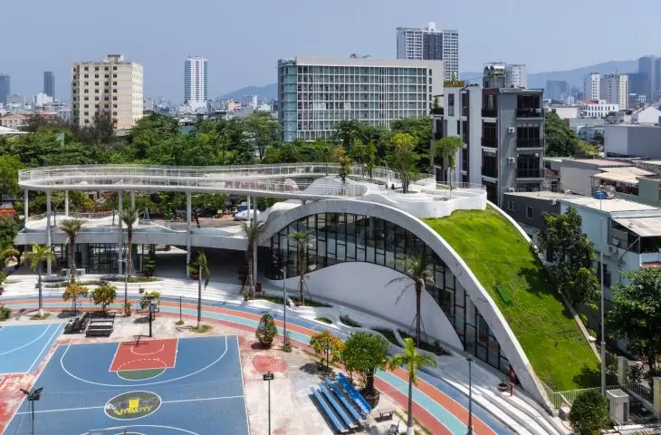 Art Exhibition Center in Son Tra, Vietnam - the facility was located next to a sports complex  