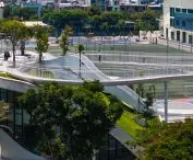 Art Exhibition Center in Son Tra, Vietnam - view of rooftop garden 