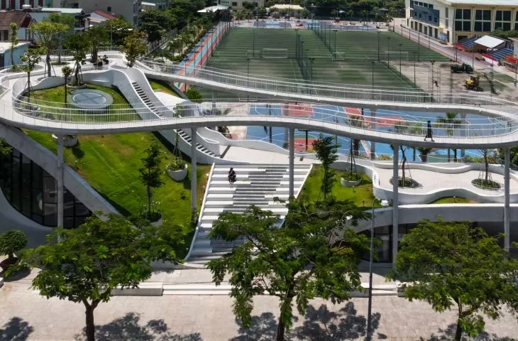 Art Exhibition Center in Son Tra, Vietnam - bird's eye view 