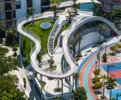 Art Exhibition Center in Son Tra, Vietnam - view of rooftop garden 