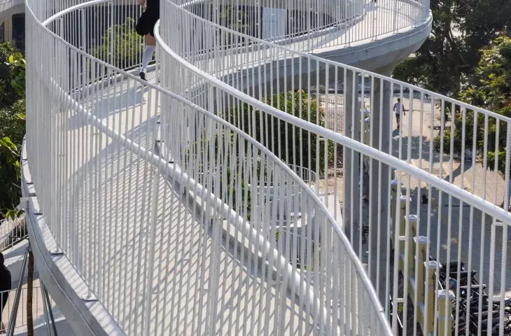 Art Exhibition Center in Son Tra, Vietnam - rooftop garden allows views of the surrounding city 
