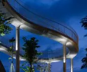 Art Exhibition Center in Son Tra, Vietnam - walking bridges create fluid, dynamic forms 