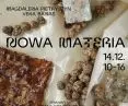 warsztaty „Nowa Materia” odbędą się w sobotę, 14 grudnia w domu kultury i natury FERMENT na warszawskiej Sadybie