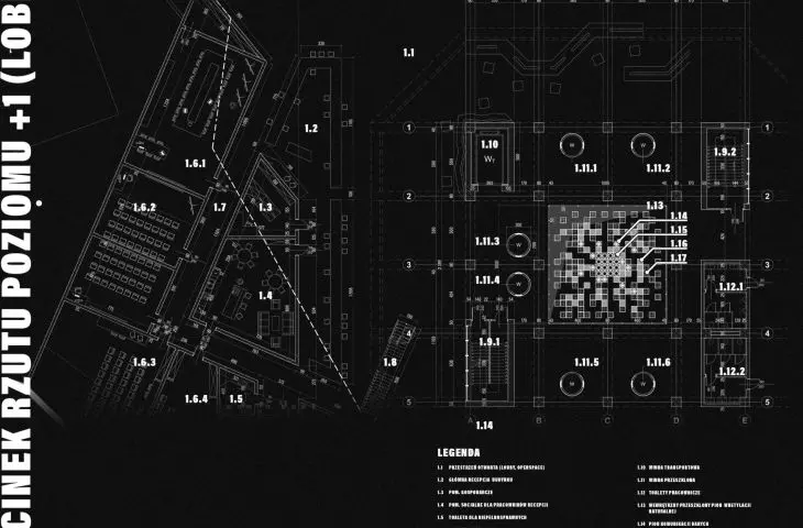 section of the 1st floor plan