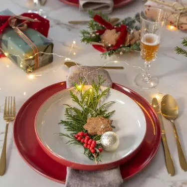 Christmas interior design in modern classic style