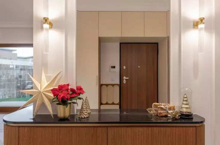 The cabinetry flows seamlessly into the RTV cabinet