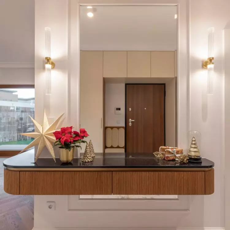 The cabinetry flows seamlessly into the RTV cabinet
