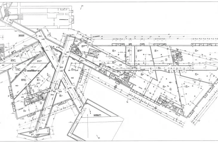 Muzeum Żydowskie w Berlinie – plan dolnego piętra  