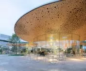 Copenhagen Opera Park (Operaparken) - the greenhouse is the centerpiece of the park 