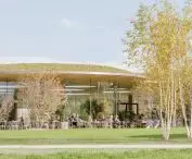 Copenhagen Opera Park (Operaparken) - the greenhouse is the centerpiece of the park 
