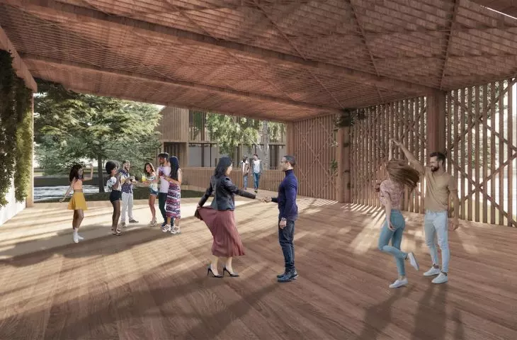 outdoor parquet