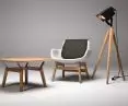 HOOD table, VALO lamp