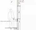 City Hall in London - a cross-section of the facade of triple-glazed low-emissivity glazing