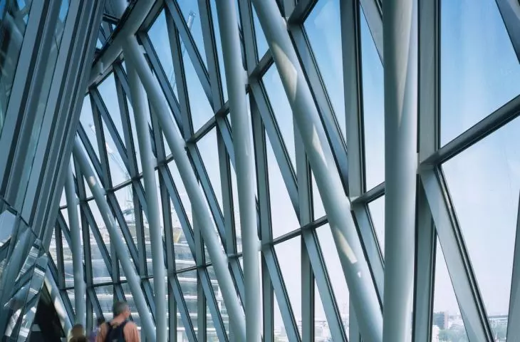 City Hall in London - the façade of the building consists of triple-glazed low-emissivity glazing