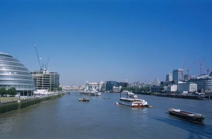 City Hall in London - view of City Hall from Tower Bridge  