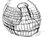City Hall in London - concept sketch by Norman Foster