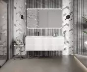 Rivel fluted undermount cabinet