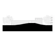 Robert Olnick Pavilion in Cold Spring, New York - elevation drawing 
