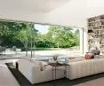 Almost invisible profiles in aluminum systems