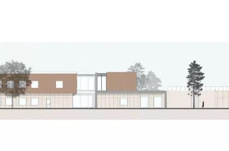 west elevation