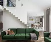 Apartment, Gdansk. 180 square meters created for lovers of luxury. Sensocryl ELF 267 interior dispersion in a warm white color blends perfectly with high-quality furnishings and warm wood tones.