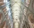 The vaulted nave of Notre-Dame Cathedral was lit by Patrick Rimoux in collaboration with Zumtobel and Thorn
