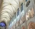 The vaulted nave of Notre-Dame Cathedral was lit by Patrick Rimoux in collaboration with Zumtobel and Thorn