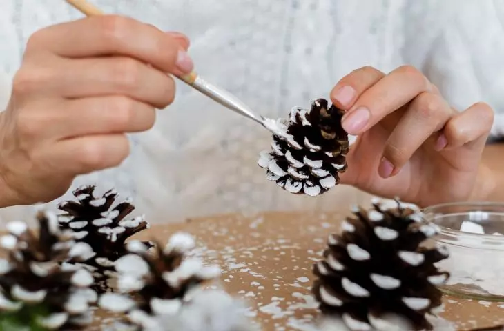 Paint the cones for an interesting effect