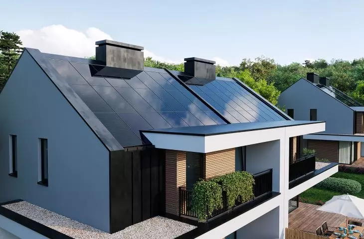 High-tech solar roof