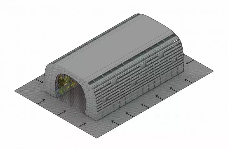 Hala Targowa (Markthal) w Rotterdamie – model budynku