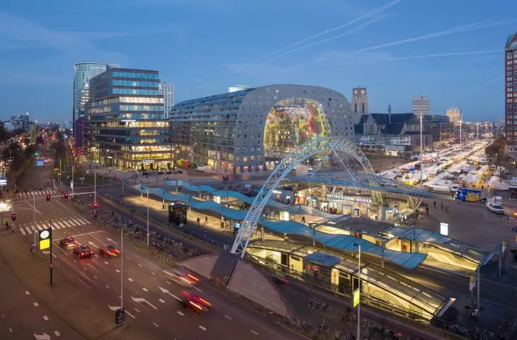 Market Hall (Markthal) in Rotterdam