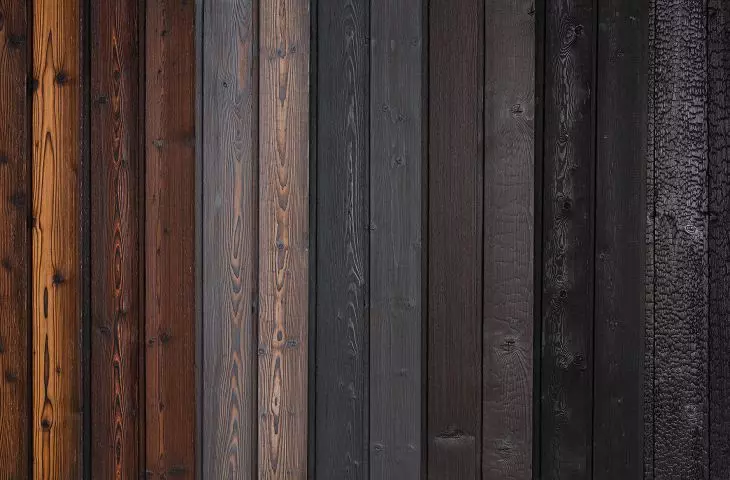 Shou Sugi Ban color palette from Degmed
