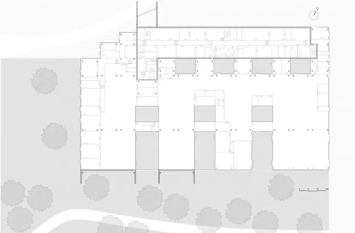Marcel Sembat High School in Sotteville-lès-Rouen, Normandy - first floor plan 