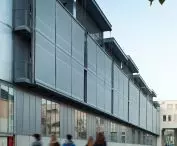 Marcel Sembat Lyceum in Sotteville-lès-Rouen, Normandy - view of the northern facade 