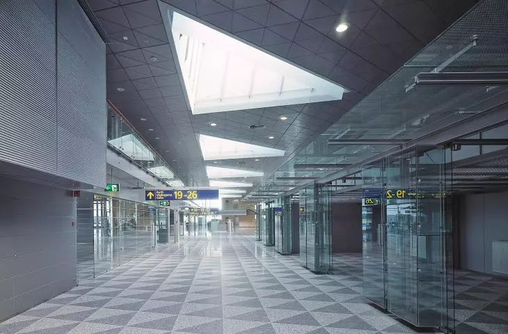 Expansion of Terminal T2 of Helsinki Airport, Finland, 1999.