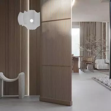 Beige combines perfectly with wood