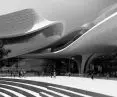 Cultural and Art Center on the Cao'e River in Zhejiang Province, China - the roofs will have rounded, undulating shapes 