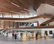 Cultural and Art Center on the Cao'e River in Zhejiang Province, China