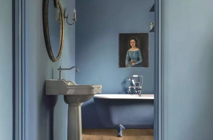 Color drenching is a trend of creating monochromatic interiors