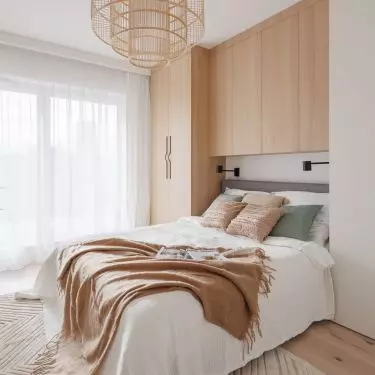 Boho style lamp adds natural charm to the interior