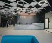 MEXTRI islands - panels from the SILENCER H line - are part of the design and shape friendly acoustics in Selvita's office in Krakow, Poland